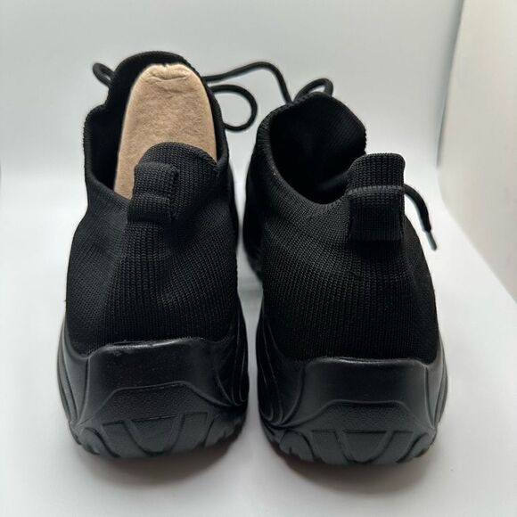 CUSHIONAIRE Women's Stretch Knit Slip on lace Sneaker +Memory Foam & LiteSole Te - Picture 4 of 7